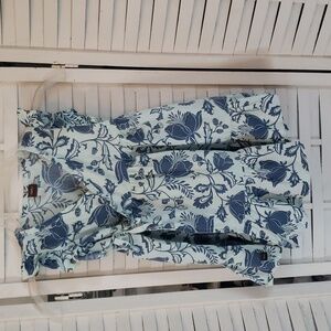 Tea toddler wrap short sleeves mint green and blue dress size 2